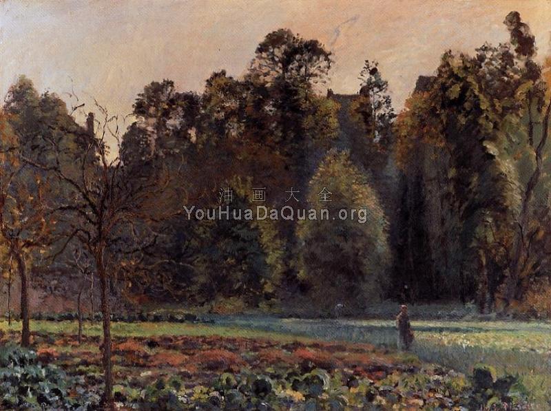 The Cabbage Field, Pontoise - 卡米耶·毕沙罗